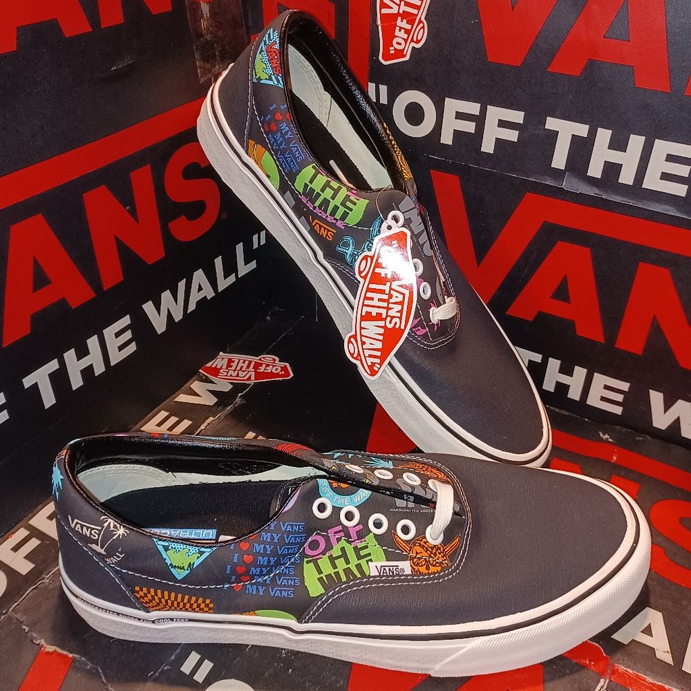 Vans Men's 6.5/Women's 8 Era SF V66 Logo Black Multi VN0A3MUHW95